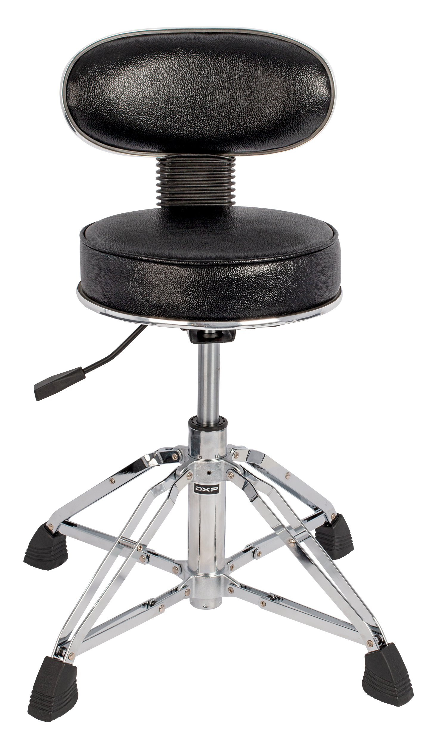 DXP | DA1265BR | Deluxe Hydraulic Drum Throne with Back Rest. DXP | DA1265BR | Deluxe Hydraulic Drum Throne with Back Rest.